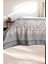 Çift Kişilik Modern Mozaik Desenli Pike – Gri | 200X240 cm | %100 Pamuk 2