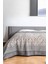 Çift Kişilik Modern Mozaik Desenli Pike – Gri | 200X240 cm | %100 Pamuk 3