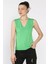 Kadın V Yaka Sıfır Kol Triko Bluz P-00017017 2