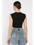 Kadın Japone Kol Fiyonklu Fitilli Crop Top Bluz P-00016999 4