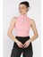 Kadın Yarım Fermuarlı Fitilli Crop Top Bluz P-00016993 2