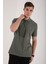 Çağla Erkek Basic Logolu Standart Kalıp Triko Polo Yaka T-Shirt - 87748 3