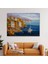 - Yunanistan Harbor View Manzaralı Yağlıboya Görünüm Dekoratif Kanvas Duvar TABLOSU-3532 1