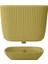 KRS-383 Dekoratif Plastik Mercan Kare Saksı 1.8 Litre No 3 4
