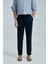 Keten ve Pamuk Karışımlı Slim Fit Normal Bel Düz Paça Chino Pantolon Erkek Pantolon 111190352 1