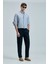 Keten ve Pamuk Karışımlı Slim Fit Normal Bel Düz Paça Chino Pantolon Erkek Pantolon 111190352 2