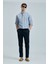 Keten ve Pamuk Karışımlı Slim Fit Normal Bel Düz Paça Chino Pantolon Erkek Pantolon 111190352 3