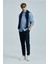 Keten ve Pamuk Karışımlı Slim Fit Normal Bel Düz Paça Chino Pantolon Erkek Pantolon 111190352 5