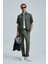 Keten ve Pamuk Karışımlı Slim Fit Normal Bel Düz Paça Chino Pantolon Erkek Pantolon 111190352 5