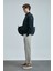 Keten ve Pamuk Karışımlı Slim Fit Normal Bel Düz Paça Chino Pantolon Erkek Pantolon 111190352 3