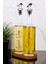 2li 750 ml Ahşap Standlı Ayçiçek Yağı ve Zeytinyağı Yağlık Sıvı Yağ Şişesi Gri Tıpalı Cam Yağdanlık 3