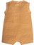 Organik Cepli Tulum 0-3 Yaş Pastel Sarı 3
