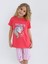 Kız Çocuk Kısa Kollu Kapri %100 Pamuklu Pijama Takımı Dreamer Girl 1