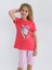 Kız Çocuk Kısa Kollu Kapri %100 Pamuklu Pijama Takımı Dreamer Girl 5