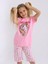 Kız Çocuk Kısa Kollu Kapri %100 Pamuklu Pijama Takımı Dreamer Girl 2