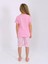 Kız Çocuk Kısa Kollu Kapri %100 Pamuklu Pijama Takımı Dreamer Girl 3