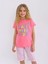 Kız Çocuk Kısa Kollu Kapri %100 Pamuklu Pijama Takımı More Fun 1