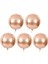 Folyo Balon 22 Inç Küre Top Şekilli Rose Gold Renkli Parti Balonu 3