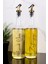 2li 750 ml Ayçiçek Yağı ve Zeytinyağı Etiketli Yağlık Sıvı Yağ Şişesi Gold Tıpa Cam Yağdanlık 1