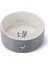 Köpek Mama Su Kabı, Seramik, Beyaz Gri, 21,5cm, 2000ML Bstmy 1