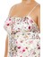 Plus Size Çiçek Desenli Maxi Slip Elbise 3