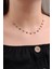 Onix Taşlı Tasarım Choker Rose Gümüş Kolye 6578 1