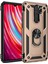 Xiaomi Redmi Note 8 Pro Kılıf Sofya Yüzüklü Silikon Kapak - Gold Bstmy 1