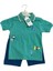 Mini Baby Erkek Bebek Polo Yaka Baskılı Tişört ve Pamuklu Şort 2li Takım 1