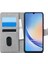 Samsung Galaxy A34 Için Kılıf Fabric Book Wallet Gri [galaxy A34 ile Uyumlu Kılıf - Gri] 2