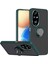 Honor 200 Pro Uyumlu Kılıf Yüzüklü Standlı Extra Darbe Koruma Sert Silikon Kapak - Yeşil 1