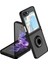 Samsung Galaxy Z Flip 5 Uyumlu Kılıf Yüzüklü Standlı Extra Darbe Koruma Sert Silikon Kapak - Kırmızı 2