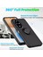 Honor 200 Pro Uyumlu Kılıf Yüzüklü Standlı Extra Darbe Koruma Sert Silikon Kapak - Siyah 5