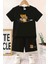 Bisiklet Yaka Erkek Çocuk Takımı ve Kız Çocuk Takımı Pamuklu T-Shirt ve Şort, Yazlık Konforlu Takım 2