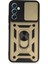 Samsung Galaxy A54 5g Kılıf Pars Lens Yüzüklü Silikon - Gold Bstmy 1