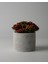 Dekoratif Beton Saksı Wavy - Gri / Beyaz - 11X14CM - 1l / 7x9 0.25L - Ayaklı / Ayaksız 1