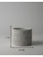 Dekoratif Beton Saksı Wavy - Gri / Beyaz - 11X14CM - 1l / 7x9 0.25L - Ayaklı / Ayaksız 2