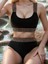 Toparlayıcı Likralı Yüksek Kalite Rose Pul Detaylı Yüksek Bel Şık Bikini Takımı, Kadin Bikini 1