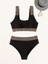 Toparlayıcı Likralı Yüksek Kalite Rose Pul Detaylı Yüksek Bel Şık Bikini Takımı, Kadin Bikini 3