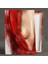 Kırmızı Elbiseli Kadın Dekolte Nü Woman Dikey Kanvas Tablo 2