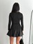 Eteği Kloş Crep Mini Elbise S1267 4