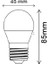 , (10 Adet) 5 W A45 (Globe) LED Ampül, E27 Duy, 6500 K (Beyazışık), 3000 K (Günışığı Işık), Iç Mekan Dekoratif Ampül 4