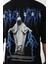 Unisex Baskılı Oversize T-Shirt - Siyah 4