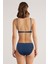 Carlet Simli Kumaş Dolgulu (Push Uplı) Bikini Lacivert 2