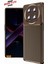 Honor Magic 7 Lite - Karbon Görünüm Silikon Kapak/kılıf - Kahve 1