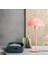 Mylights 20 cm Baslıklı Masa Abajur Masa Lambası Gece Lambası Yatak Odası Genc Odası Lambası Abajur Yatak Odası Lambası Pembe Abajur 1