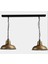 Mylights Ikili Masa Üsüt Metal Rustik Retro Vintage Avize 100CM Kasa 1