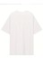 Baskılı Oversize Bisiklet Yaka T-Shirt - Beyaz 4