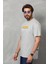 Unisex Basic Bisiklet Yaka Oversize T-Shirt - Gri 2