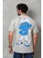 Unisex Basic Bisiklet Yaka Oversize T-Shirt - Gri 3