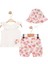 Kız Bebek Yazlık Şapkalı Şort Takımı 1